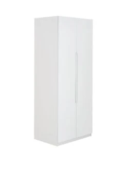 One Call Monaco Ready Assembled 4 Piece Gloss Package - 2 Door Mirrored Wardrobe, 5 Drawer Chest And 2 Bedside Chests 10 One Call Monaco Ready Assembled 4 Piece Gloss Package - 2 Door Mirrored Wardrobe, 5 Drawer Chest And 2 Bedside Chests -Oleu Furniture Shop PJ94P SQ3 0000000559 WHITE GLOSS SLa