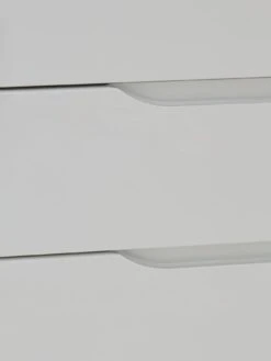 One Call Monaco Ready Assembled 3 Piece Gloss Package - 5 Drawer Chest And 2 Bedside Chests -Oleu Furniture Shop PJ9CR SQ4 0000000559 WHITE GLOSS SLd