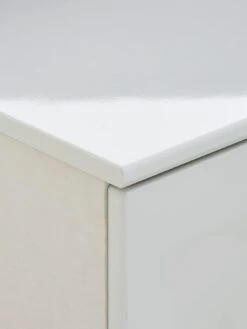 One Call Monaco Ready Assembled 3 Piece Gloss Package - 5 Drawer Chest And 2 Bedside Chests -Oleu Furniture Shop PJ9CR SQ5 0000000559 WHITE GLOSS SLd1