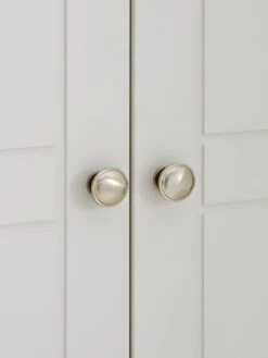 One Call Alderley Ready Assembled 4 Piece Package - 2 Door Wardrobe, Chest Of 5 Drawers And 2 Bedside Chests -Oleu Furniture Shop PLGC9 SQ5 0000000005 GREY SLd1