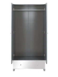 Very Home New Bellagio Mirrored 2 Door, 1 Drawer Wardrobe - White/Mirrors, Grey/Mirrors -Oleu Furniture Shop PNQQA SQ4 0000014410 GREY MIRROR SLd