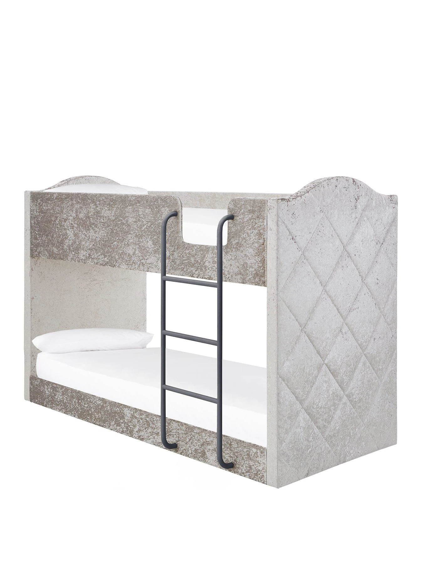 Very Home Mandarin Fabric Bunk Bed With Mattress Options (Buy And SAVE!) - Grey, Silver 3 Very Home Mandarin Fabric Bunk Bed With Mattress Options (Buy And SAVE!) - Grey, Silver