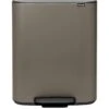 Brabantia Bo 30 + 30-Litre Pedal Bin – Platinum