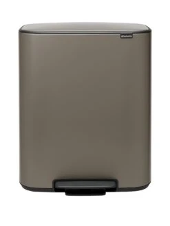 Brabantia Bo 30 + 30-Litre Pedal Bin – Platinum