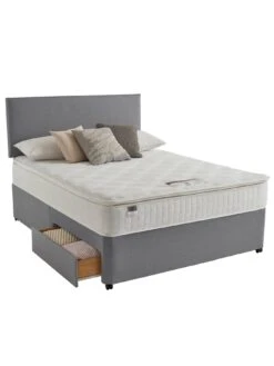 Silentnight Mia 1000 Memory Pillowtop Mattress - Medium Firm -Oleu Furniture Shop PUPPA SQ5 0000000013 WHITE SLd3