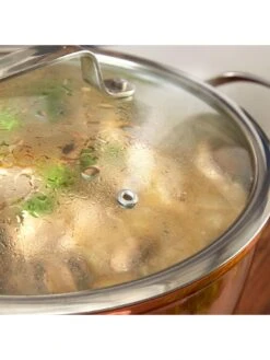 Tower 24cm Copper Forged Casserole Pan -Oleu Furniture Shop PVFRQ SQ2 0000001201 COPPER SLd