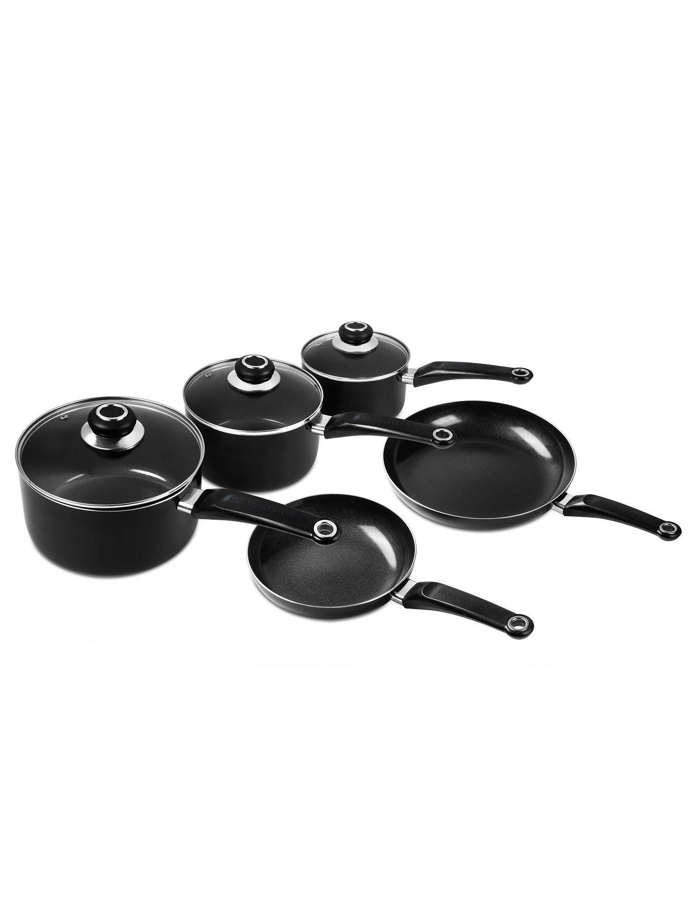 Morphy Richards 14-piece Cookware Set In Black 4 Morphy Richards 14-piece Cookware Set In Black - Image 2