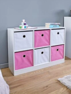 Lloyd Pascal 6 Cube Storage Unit Pink/White