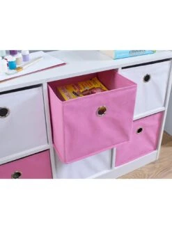 Lloyd Pascal 6 Cube Storage Unit Pink/White -Oleu Furniture Shop PXTHR SQ4 0000000217 PINK WHITE SLd