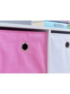 Lloyd Pascal 6 Cube Storage Unit Pink/White -Oleu Furniture Shop PXTHR SQ5 0000000217 PINK WHITE SLd1