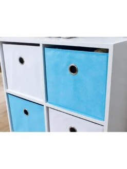 Lloyd Pascal 4 Cube Storage Unit Blue/White -Oleu Furniture Shop PXTHX SQ5 0000000216 BLUE WHITE SLd1
