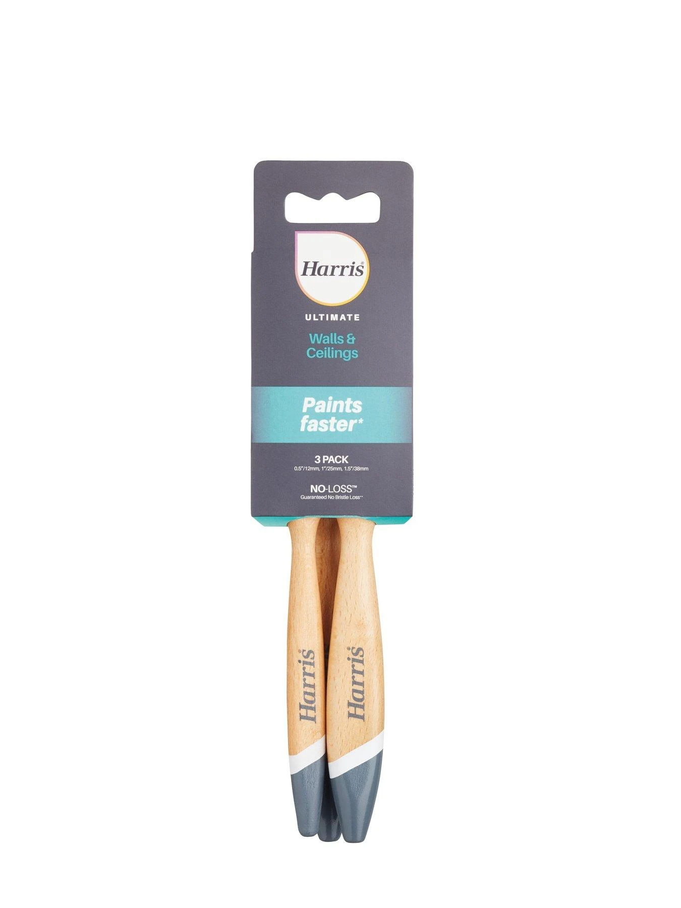 Harris Ultimate Walls & Ceilings Flat Paint Brushes 3 Pack 4 Harris Ultimate Walls & Ceilings Flat Paint Brushes 3 Pack - Image 2