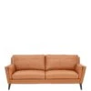 Very Home Lincoln Leather 3 Seater Sofa 1 Very Home Lincoln Leather 3 Seater Sofa -Oleu Furniture Shop Q446D SQ1 0000001886 PUMPKIN SLf