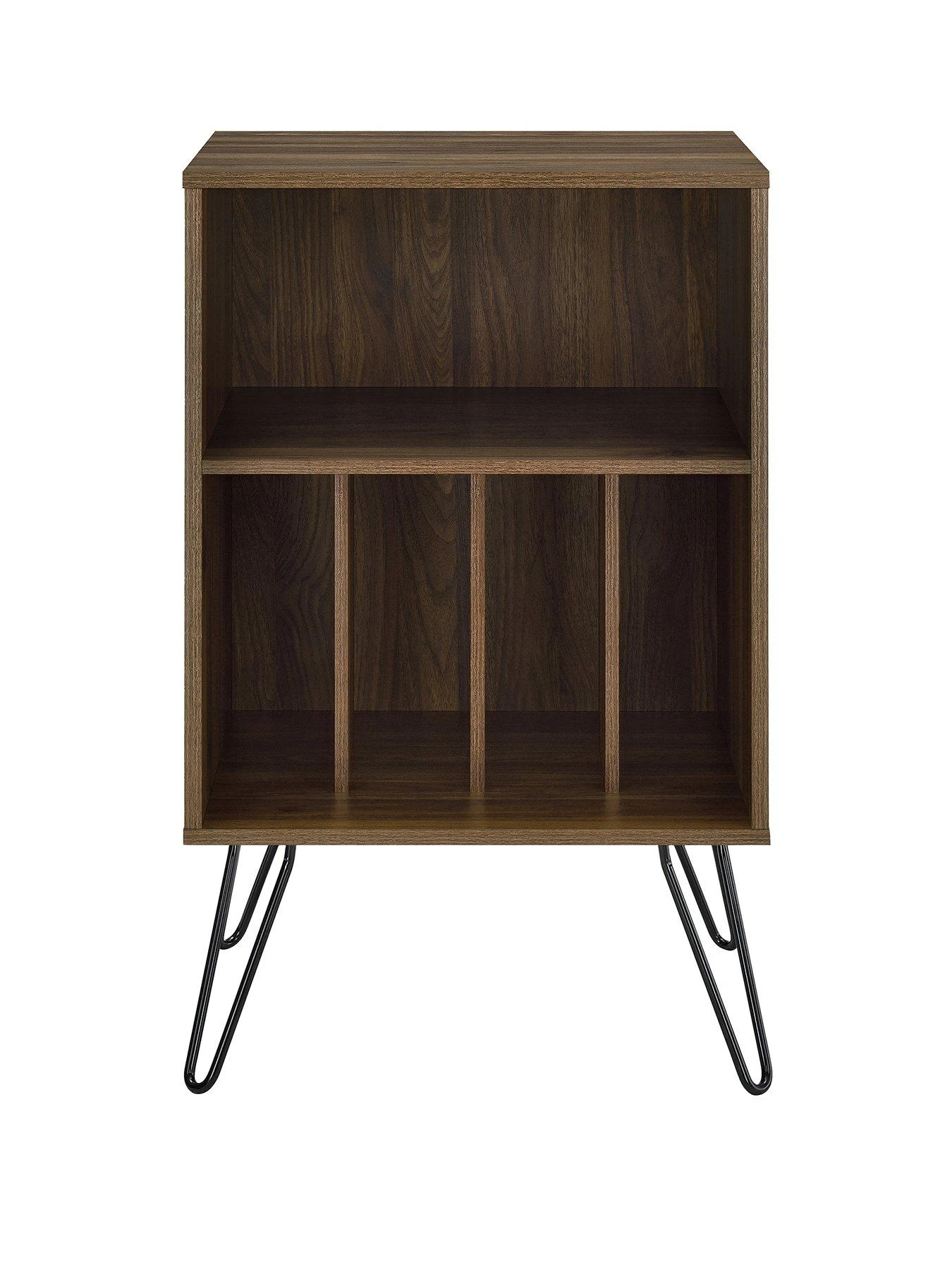 Novogratz Concord Turntable Stand - Walnut Effect 4 Novogratz Concord Turntable Stand - Walnut Effect - Image 2