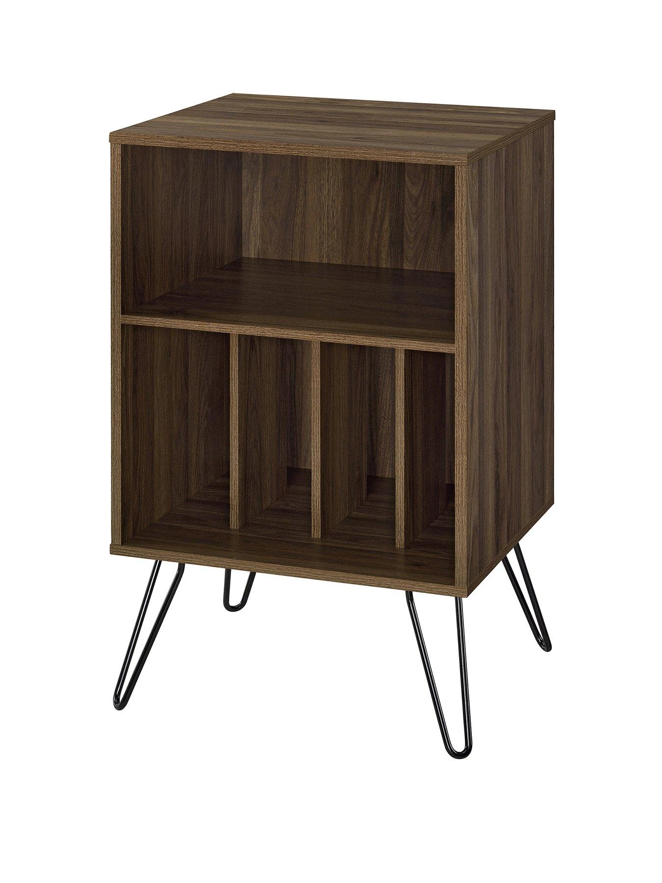 Novogratz Concord Turntable Stand - Walnut Effect 5 Novogratz Concord Turntable Stand - Walnut Effect - Image 3