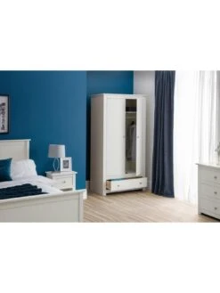 Julian Bowen Radley 2 Door Combination Wardrobe - White 10 Julian Bowen Radley 2 Door Combination Wardrobe - White -Oleu Furniture Shop Q74HD SQ2 0000014729 SURF WHITE RSr