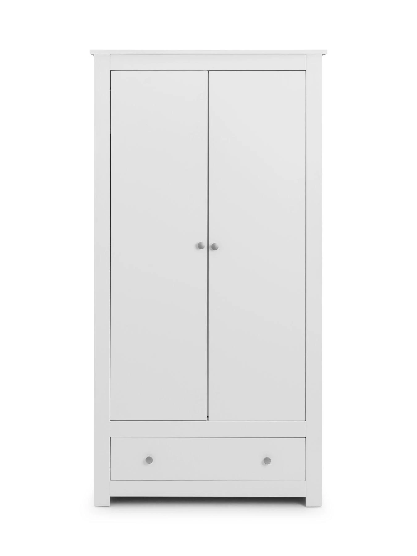 Julian Bowen Radley 2 Door Combination Wardrobe - White 7 Julian Bowen Radley 2 Door Combination Wardrobe - White - Image 5