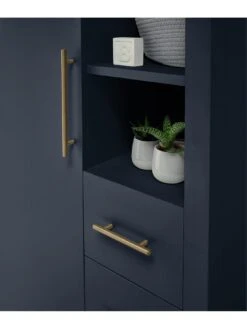Mamas & Papas Melfi Storage Wardrobe - Midnight Blue -Oleu Furniture Shop Q7X7V SQ5 0000000677 MIDNIGHT BLUE SLd1
