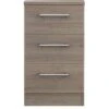 SWIFT Halton Ready Assembled 3 Drawer Bedside Chest - FSC® Certified 1 SWIFT Halton Ready Assembled 3 Drawer Bedside Chest - FSC® Certified -Oleu Furniture Shop Q9JWY SQ1 0000000558 DARK OAK SLf