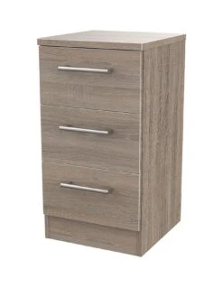 SWIFT Halton Ready Assembled 3 Drawer Bedside Chest - FSC® Certified 10 SWIFT Halton Ready Assembled 3 Drawer Bedside Chest - FSC® Certified -Oleu Furniture Shop Q9JWY SQ3 0000000558 DARK OAK SLa