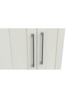 One Call Regal Package - Part Assembled 3 Door Mirrored Wardrobe, 5 Drawer Chest And 2 Bedside Chests -Oleu Furniture Shop Q9PLJ SQ6 0000000559 WHITE GLOSS SLd2