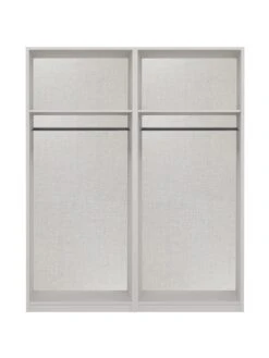 One Call Regal Part Assembled 4 Door Centre Mirror Wardrobe -Oleu Furniture Shop Q9PLK SQ6 0000000559 WHITE GLOSS SLd2