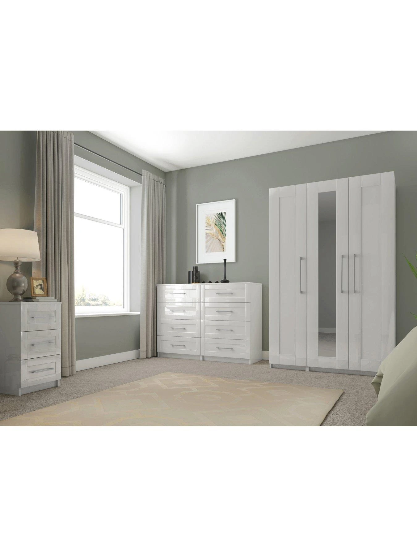 One Call Regal Ready Assembled 3 Piece Package - 5 Drawer Chest And Set Of 2 Bedside Chests 4 One Call Regal Ready Assembled 3 Piece Package - 5 Drawer Chest And Set Of 2 Bedside Chests - Image 2