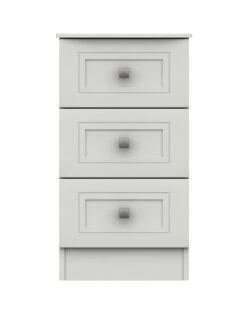One Call Harris Ready Assembled 3 Drawer Bedside Chest