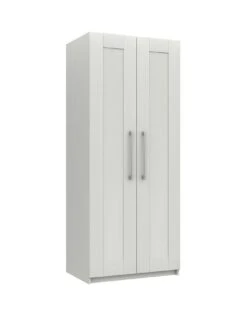 One Call Regal 2 Door Ready Assembled Wardrobe 10 One Call Regal 2 Door Ready Assembled Wardrobe -Oleu Furniture Shop Q9PN6 SQ3 0000000559 WHITE GLOSS SLa