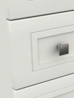 One Call Harris 4 Piece Part Assembled Package 3 Door Mirrored Wardrobe, 5 Drawer Chest And 2 Bedside Chests -Oleu Furniture Shop Q9PNL SQ5 0000000013 WHITE SLd1