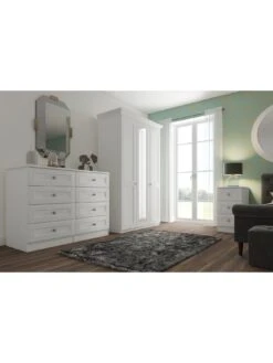 One Call Harris Part Assembled 3 Door Mirrored Wardrobe 8 One Call Harris Part Assembled 3 Door Mirrored Wardrobe -Oleu Furniture Shop Q9PNQ SQ2 0000000013 WHITE RSr