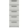 One Call Taylor Ready Assembled 5 Drawer Tall Boy -Oleu Furniture Shop Q9QWN SQ1 0000000013 WHITE SLf