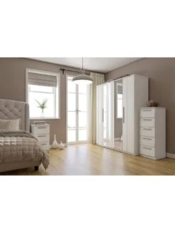One Call Taylor Ready Assembled 2 Door Wardrobe -Oleu Furniture Shop Q9QWP SQ2 0000000013 WHITE RSr