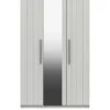 One Call Taylor Part Assembled 3 Door Mirrored Wardrobe 2 One Call Taylor Part Assembled 3 Door Mirrored Wardrobe -Oleu Furniture Shop Q9QWQ SQ1 0000000013 WHITE SLf
