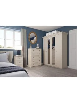 One Call Reid 3 Piece Ready Assembled Package - 5 Drawer Chest And 2 Bedside Cabinets 6 One Call Reid 3 Piece Ready Assembled Package - 5 Drawer Chest And 2 Bedside Cabinets -Oleu Furniture Shop Q9QYD SQ2 0000000179 TAUPE RSr