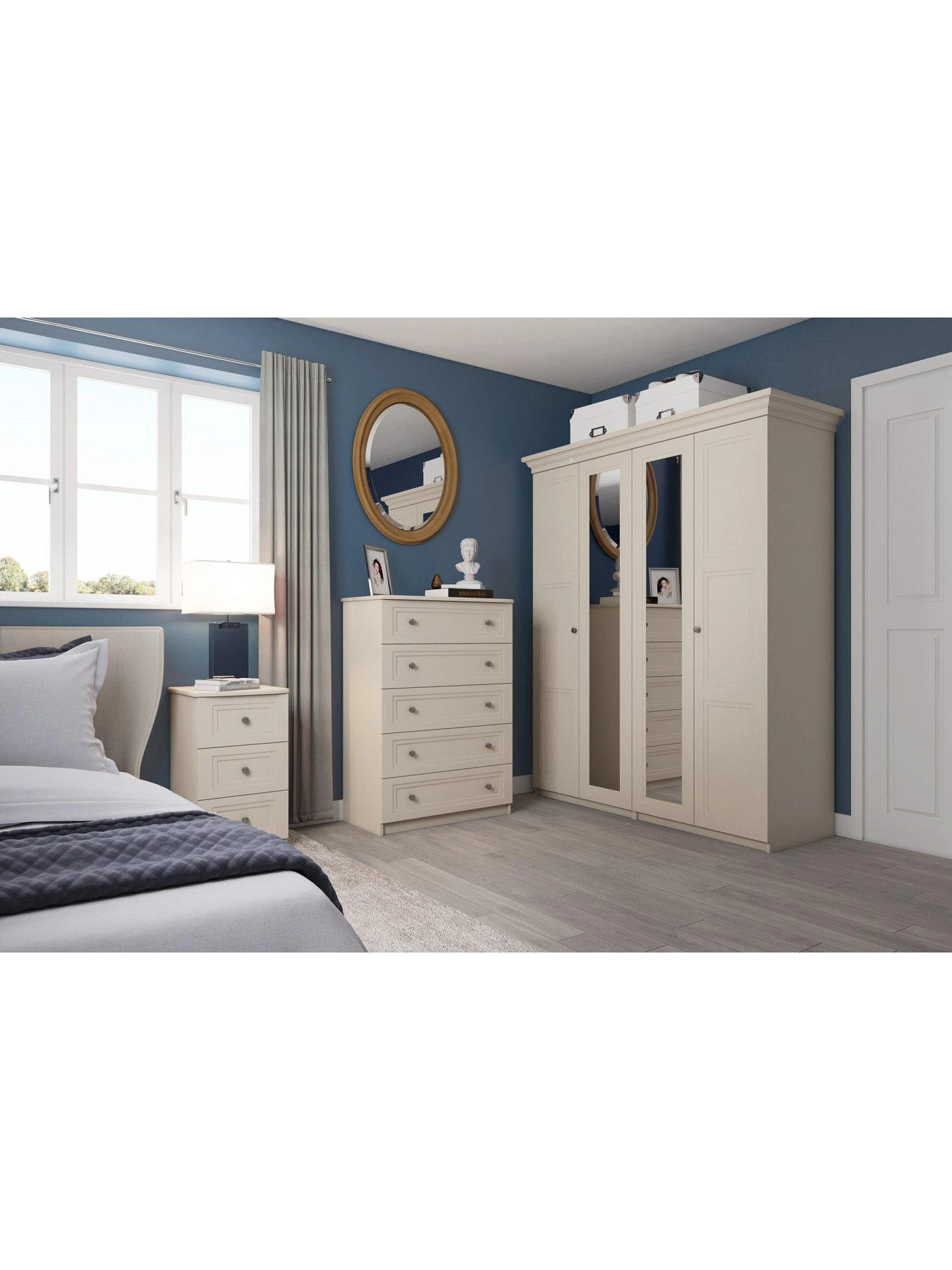 One Call Reid 3 Piece Ready Assembled Package - 5 Drawer Chest And 2 Bedside Cabinets 4 One Call Reid 3 Piece Ready Assembled Package - 5 Drawer Chest And 2 Bedside Cabinets - Image 2