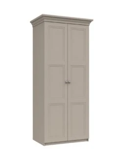 One Call Reid Ready Assembled 2 Door Wardrobe -Oleu Furniture Shop Q9QYH SQ5 0000000179 TAUPE SLd1
