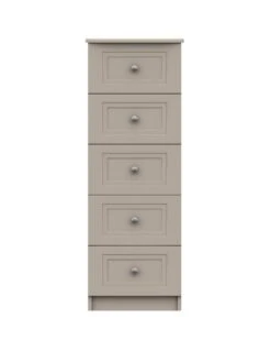 One Call Reid Ready Assembled 5 Drawer Tall Boy