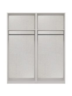 One Call Reid Part Assembled 4 Door Mirrored Wardrobe -Oleu Furniture Shop Q9R6E SQ5 0000000179 TAUPE SLd1