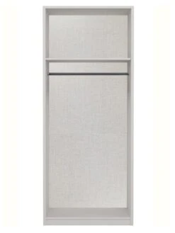 One Call Smyth 3 Piece Ready Assembled Package - 2 Door Wardrobe, 5 Drawer Chest And 2 Bedside Chests -Oleu Furniture Shop Q9V6J SQ6 0000014757 DARK GREY TAUPE SLd2