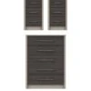 One Call Smyth 3 Piece Ready Assembled Package - 5 Drawer Chest And 2 Bedside Chests 2 One Call Smyth 3 Piece Ready Assembled Package - 5 Drawer Chest And 2 Bedside Chests -Oleu Furniture Shop Q9V6K SQ1 0000014757 DARK GREY TAUPE SLf
