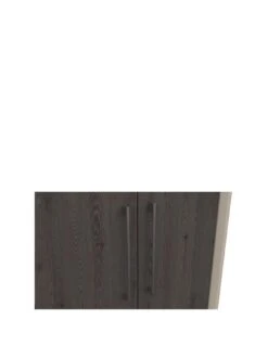 One Call Smyth 3 Piece Ready Assembled Package - 5 Drawer Chest And 2 Bedside Chests -Oleu Furniture Shop Q9V6K SQ3 0000014757 DARK GREY TAUPE SLa