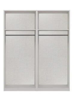 One Call Smyth Part Assembled 4 Door Mirrored Wardrobe 13 One Call Smyth Part Assembled 4 Door Mirrored Wardrobe -Oleu Furniture Shop Q9V6L SQ6 0000014757 DARK GREY TAUPE SLd2