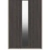 One Call Smyth Part Assembled 3 Door Mirrored Wardrobe -Oleu Furniture Shop Q9VFK SQ1 0000014757 DARK GREY TAUPE SLf
