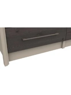 One Call Smyth Ready Assembled 3 Drawer Bedside Chest -Oleu Furniture Shop Q9VFL SQ4 0000014757 DARK GREY TAUPE SLd