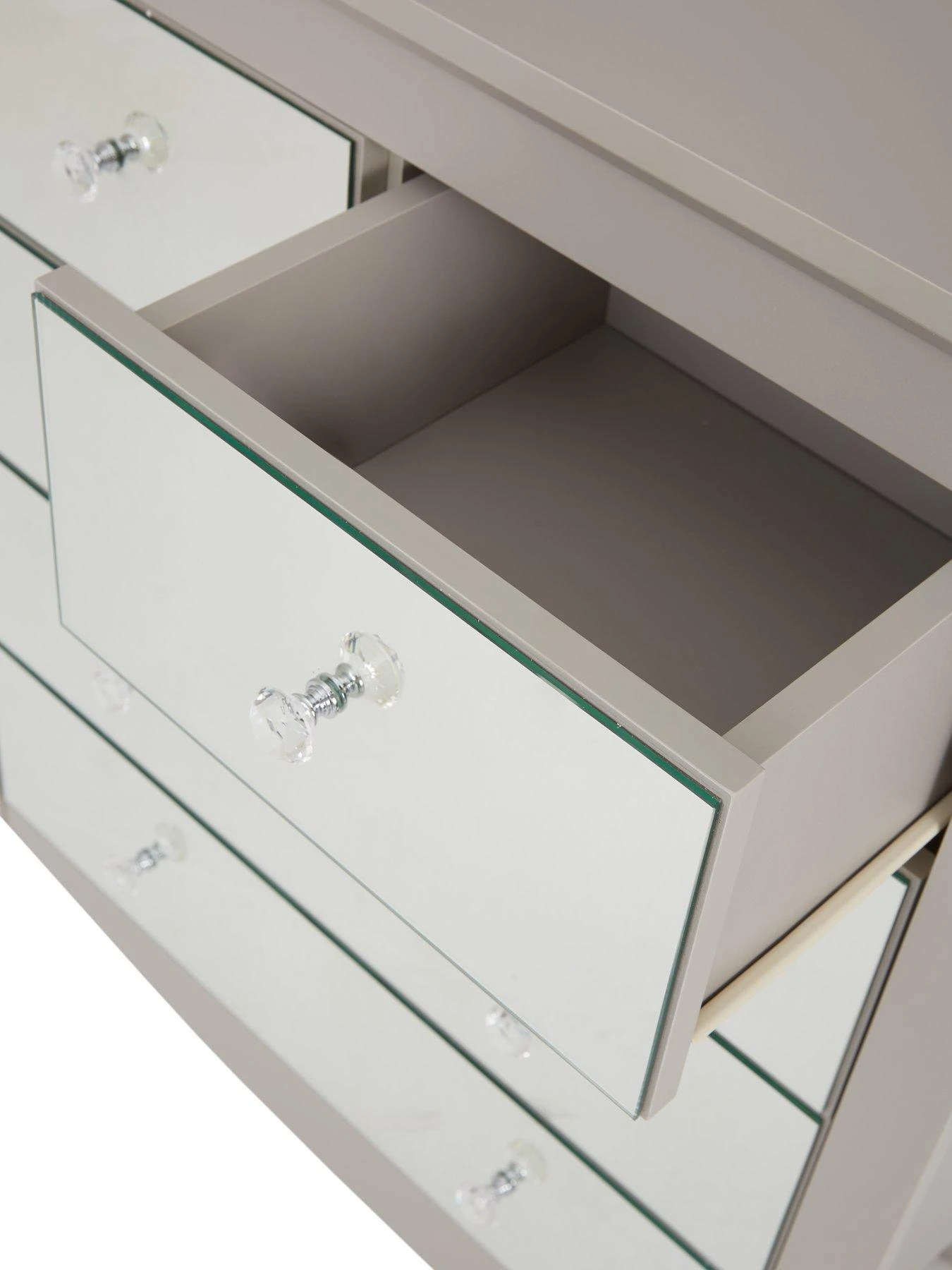 Very Home Sandy Mirrored 3 + 2 Drawer Chest 6 Very Home Sandy Mirrored 3 + 2 Drawer Chest - Image 4