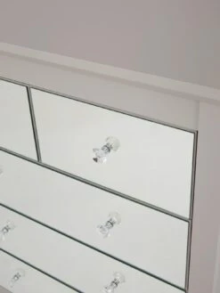 Very Home Sandy Mirrored 3 + 2 Drawer Chest 12 Very Home Sandy Mirrored 3 + 2 Drawer Chest -Oleu Furniture Shop QAYFW SQ5 0000014410 GREY MIRROR SLd1