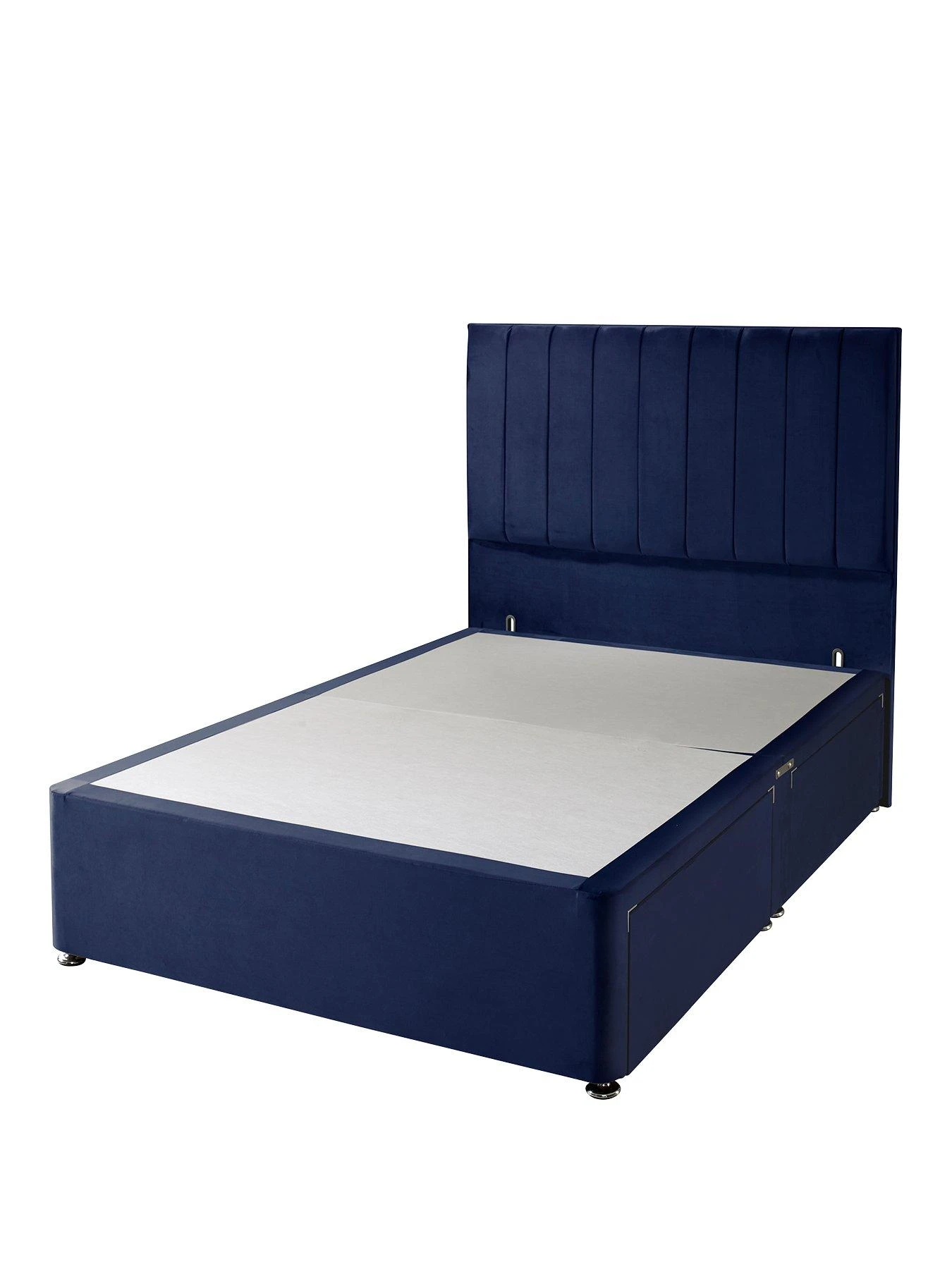 Shire Beds Liberty Velvet Divan Headboard - Navy 5 Shire Beds Liberty Velvet Divan Headboard - Navy - Image 3