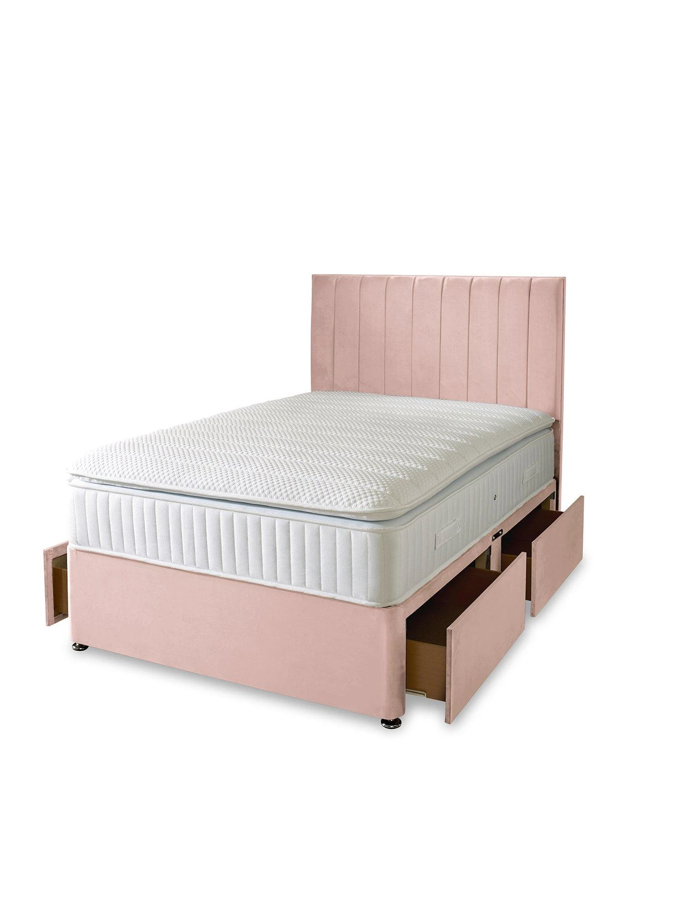 Shire Beds Liberty 1000 Pocket Pillowtop Divan Bed With Storage Options - Excludes Headboard 4 Shire Beds Liberty 1000 Pocket Pillowtop Divan Bed With Storage Options - Excludes Headboard - Image 2