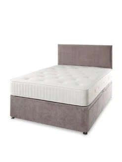 Shire Beds Tivoli Ortho Divan With Storage Options - Excludes Headboard -Oleu Furniture Shop QDDWE SQ4 0000000005 GREY SLd